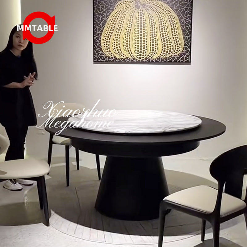 Extendable round dining table / extendable dining table seats 12