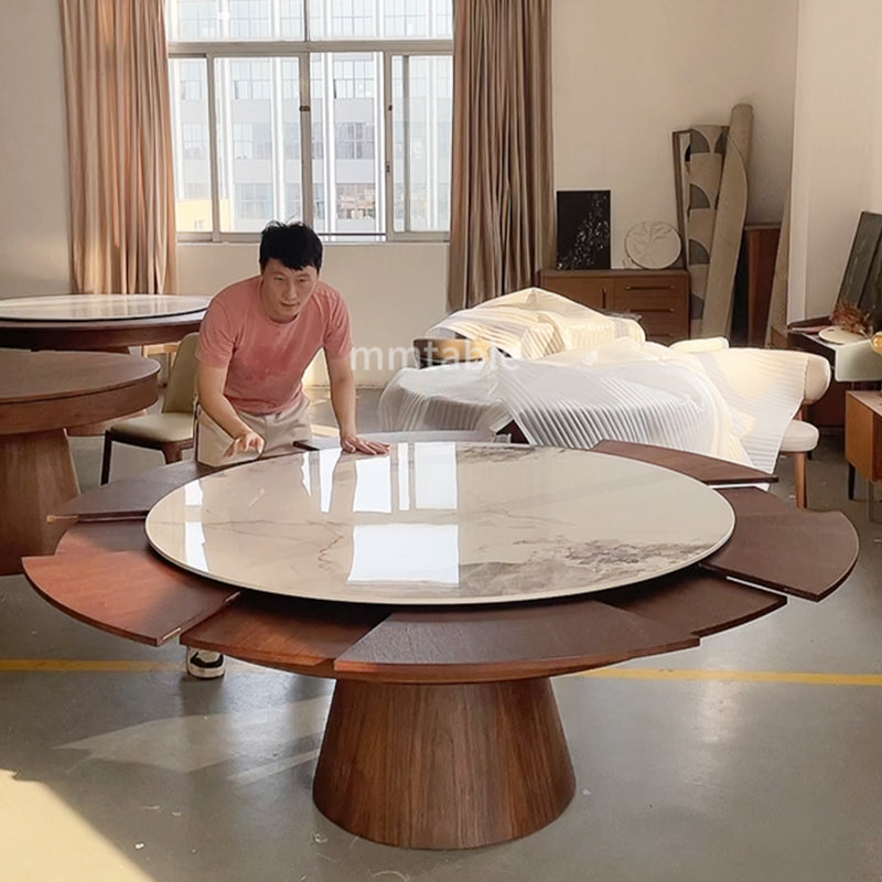 table ronde bois extensible