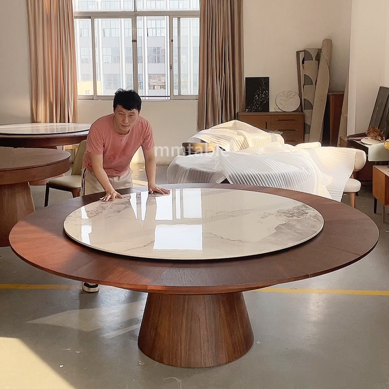 table ronde bois extensible