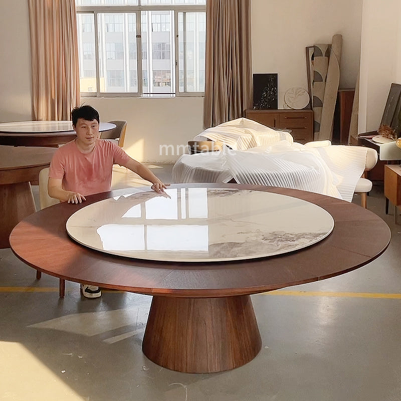 table ronde bois extensible