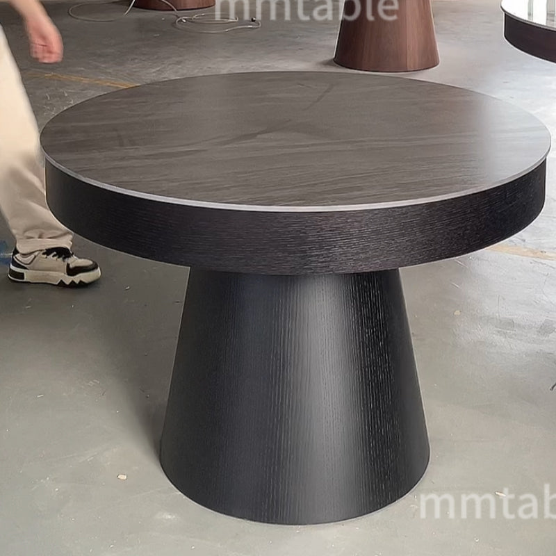 table ronde en bois extensible de 1,1 à 1,5 mètres