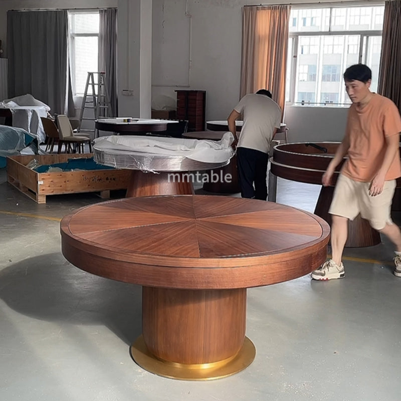 table manger ronde extensible 8 à 12 sièges