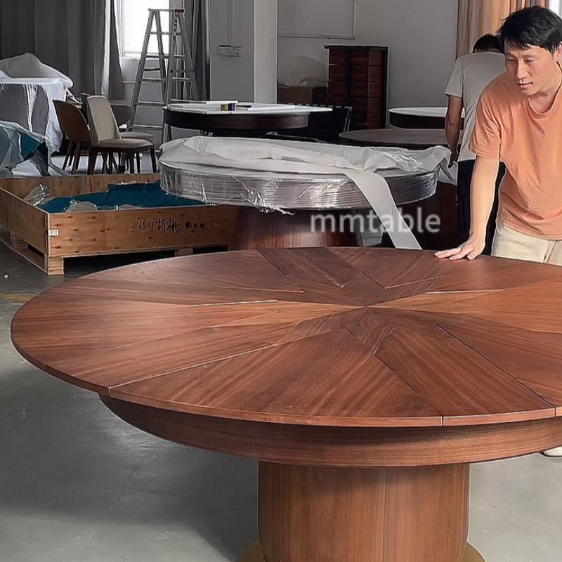 table manger ronde extensible 8 à 12 sièges