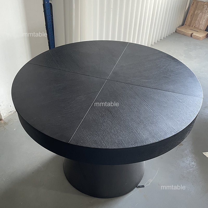 table à manger extensible ronde pour 4 à 8 personnes / table ronde salle à manger extensible