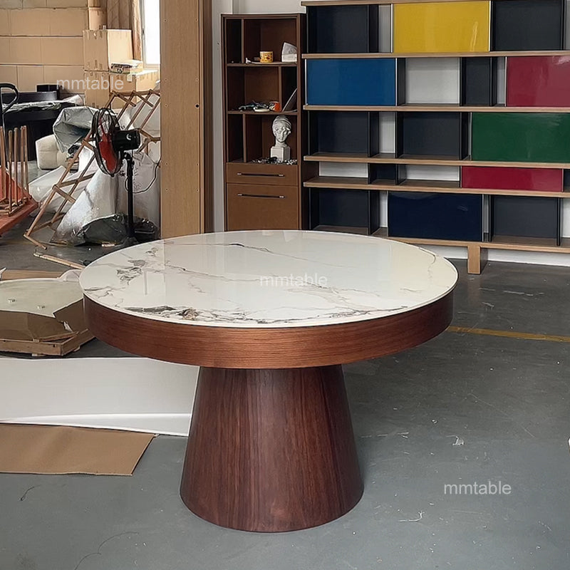 table rond extensible 130 cm à 180 cm, 6 à 10 sièges