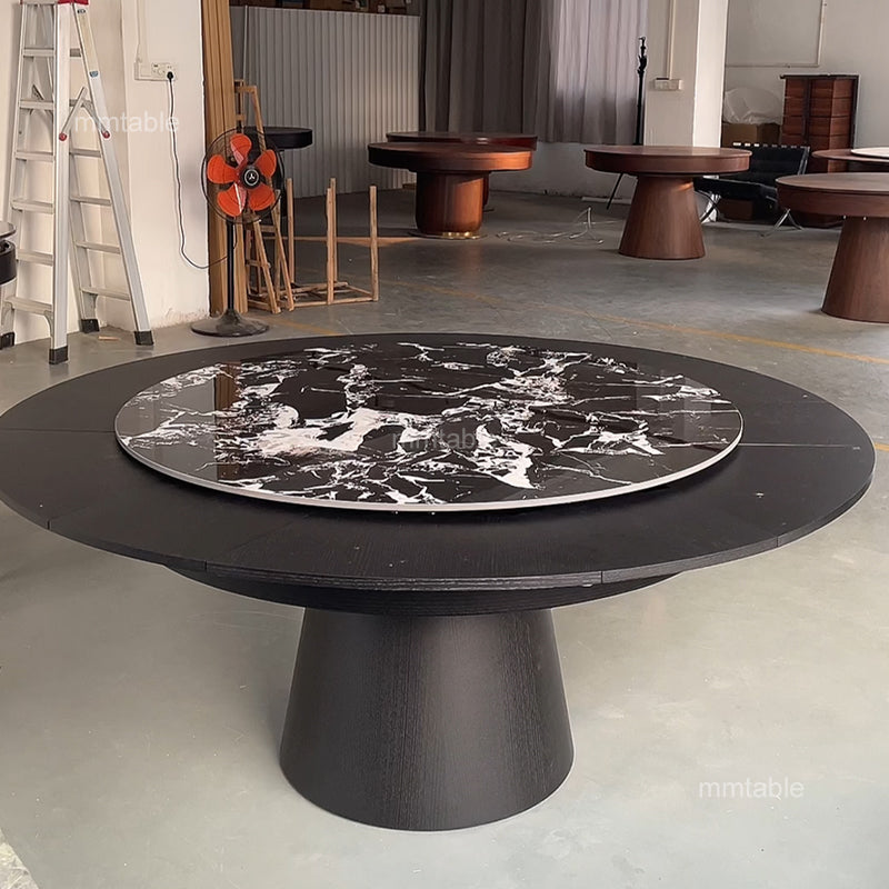 table ronde extensible 10 12 personnes / table de cuisine extensible 140 180 200 210 cm / table ronde extensible 4 à 12 personnes