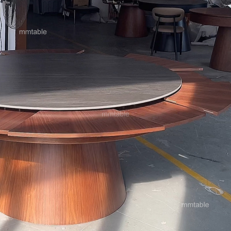 table extensible 6 8 10 12 personnes / grande table ronde extensible design 120 140 180 210cm / table à manger extensible de 4 à 10 personnes