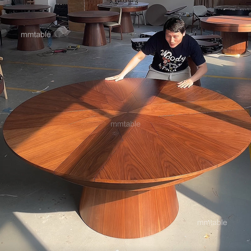 grande table ronde extensible design de 4 à 10 personnes / table extensible 6 8 10 12 personnes / table à manger extensible110 120 140 180 200cm