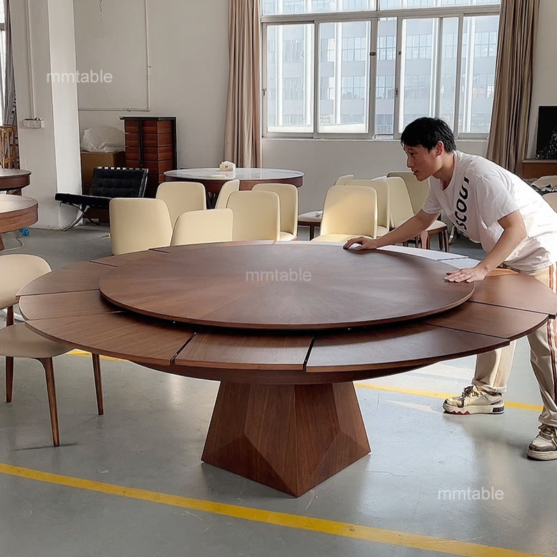 table manger ronde extensible de 4 à 10 personnes / table extensible 6 8 10 12 personnes / table ronde extensible110 120 140 180 200cm