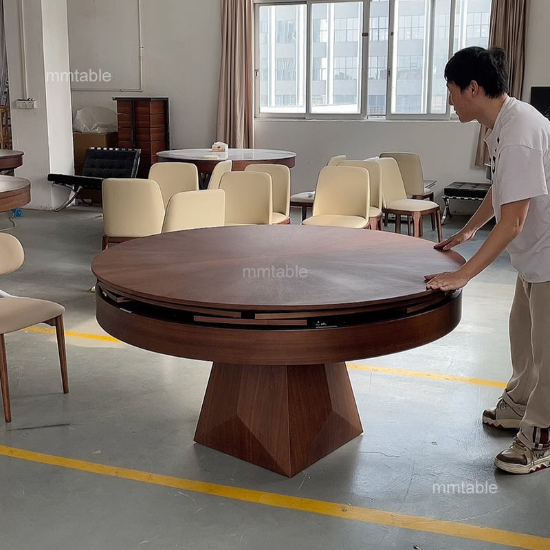 table manger ronde extensible de 4 à 10 personnes / table extensible 6 8 10 12 personnes / table ronde extensible110 120 140 180 200cm