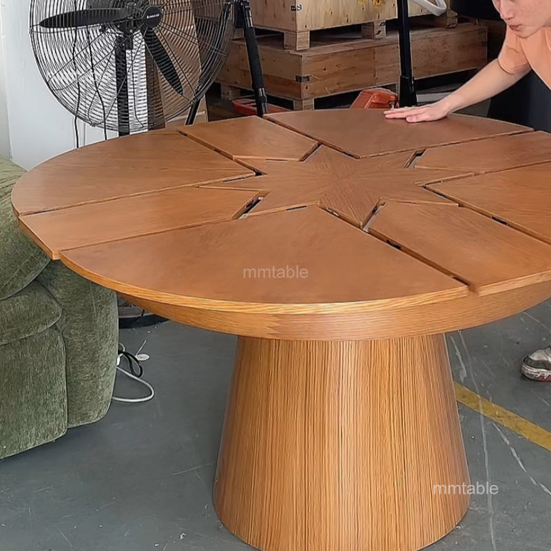 table ronde bois extensible de 4 à 8 personnes / table extensible 4 6 8 personnes / table ronde extensible110 120 140 150 160 cm