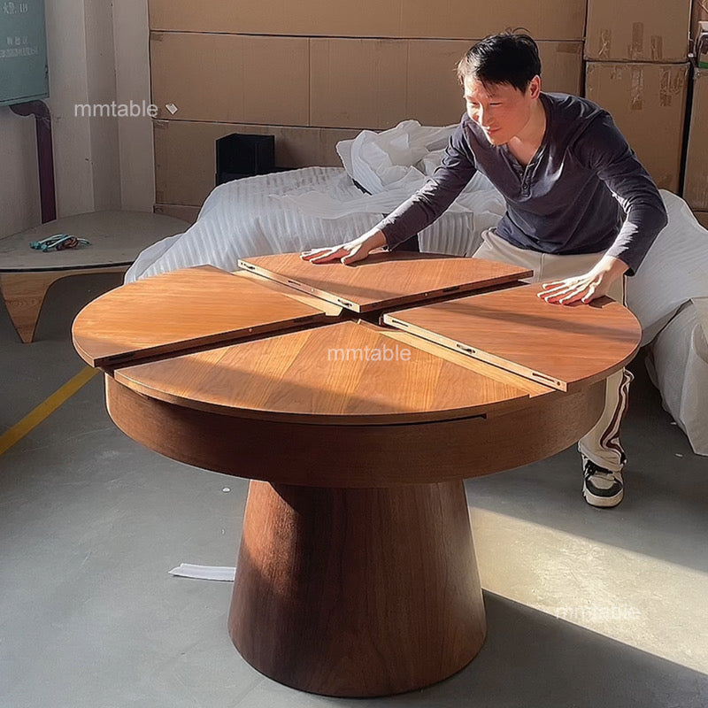esstisch rund ausziehbar / esstisch oval ausziehbar für 6 8 personen 127 cm bis 170 cm