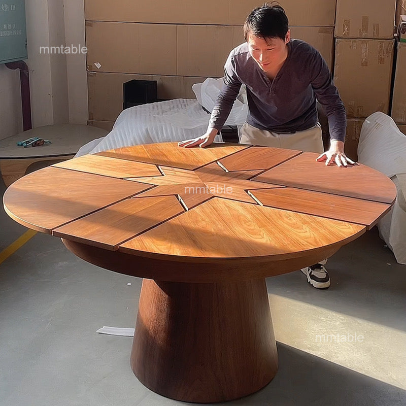 esstisch rund ausziehbar / esstisch oval ausziehbar für 6 8 personen 127 cm bis 170 cm