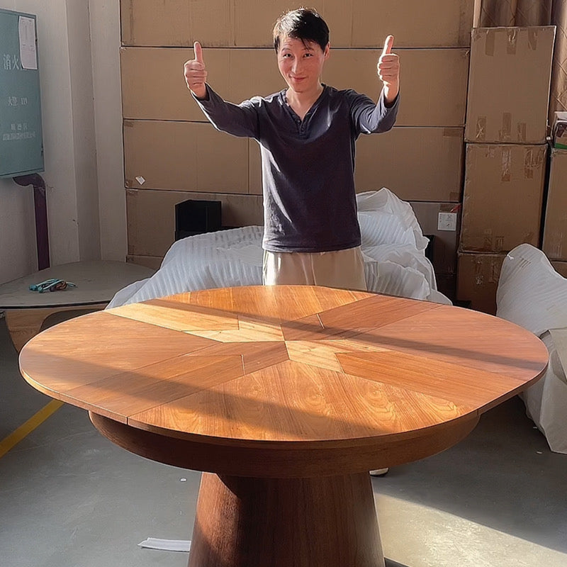 esstisch rund ausziehbar / esstisch oval ausziehbar für 6 8 personen 127 cm bis 170 cm