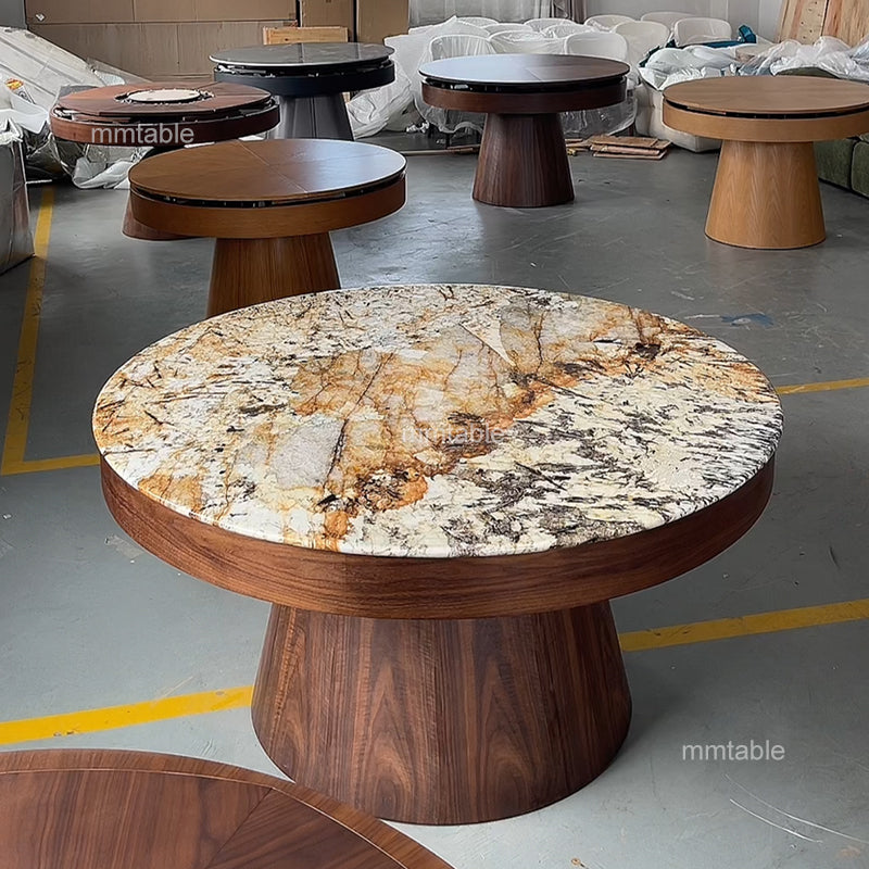 marbre table extendable dining table seat 6 8 10 12 persons / round extendable dining table 150 180 210 cm