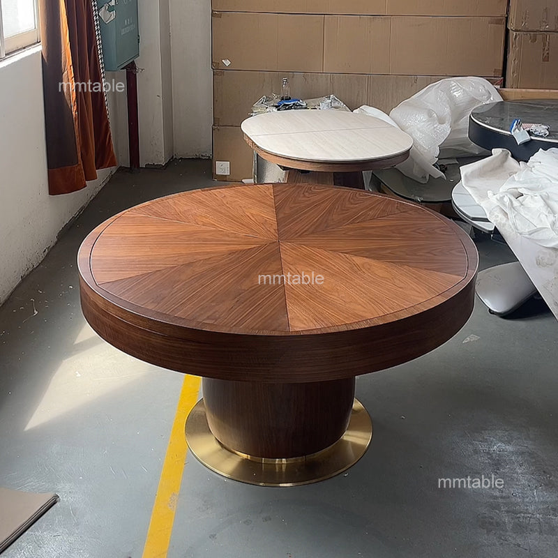 expandable round dining table / extendable wooden dining table / seat  8 10 12 persons 140 150 180 200 cm