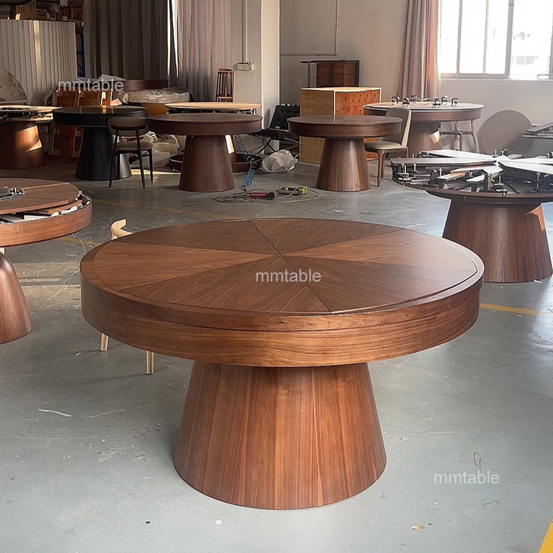 round extendable dining table seat 6 8 10 12 persons / extendable wooden dining table  140 150 180 200 cm