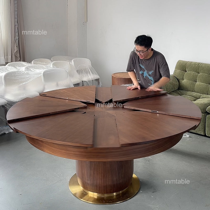 expandable dining table seat 6 8 10 12 persons / extendable dining table 1.5 to 2 meters