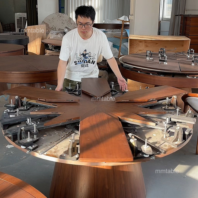 expandable dining table seat 6 8 10 12 persons / extendable dining table 1.5 to 2 meters