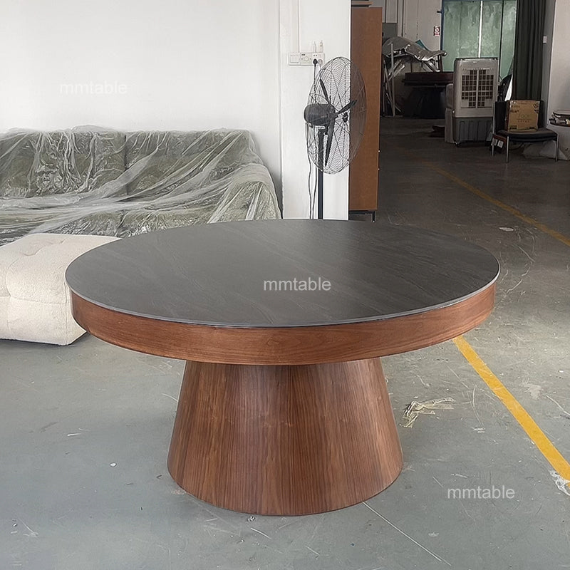 round extendable dining table 140 180 200 210 cm / extendable round dining table 4 to 12 people