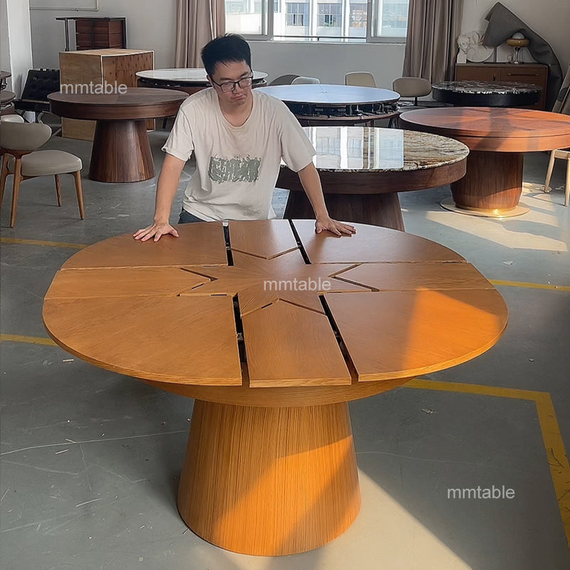 round extendable dining table seats 8 / round extending dining room table seat 6 8 10 12 persons