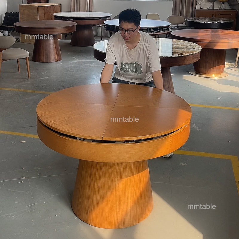 round extendable dining table seats 8 / round extending dining room table seat 6 8 10 12 persons