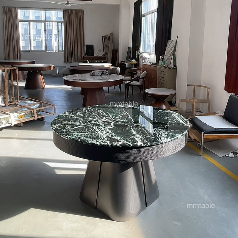 round extendable dining table seats 8  10 12 persons / round extending dining room table 130cm 150cm