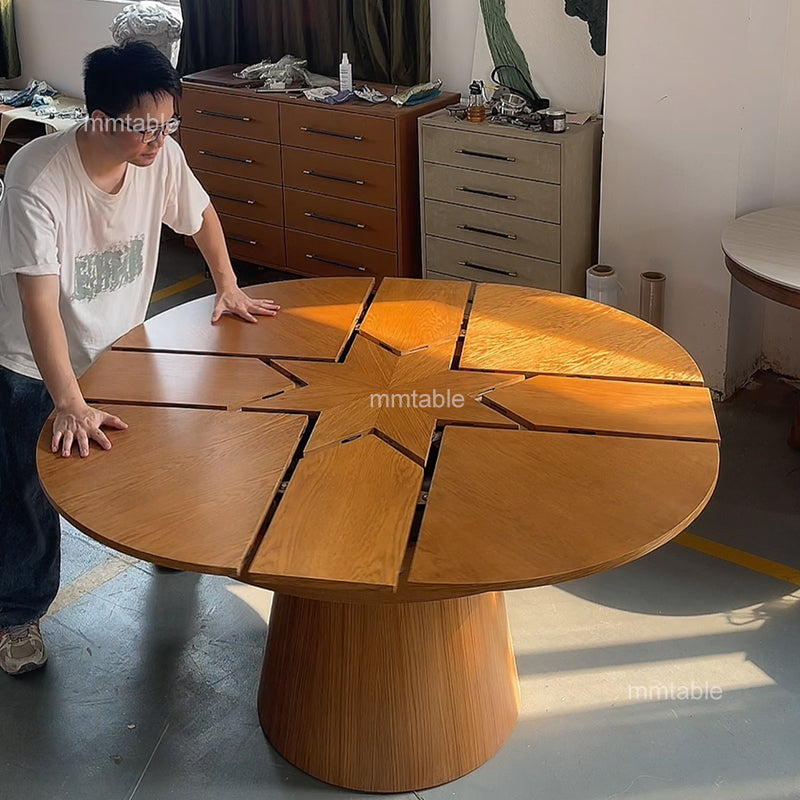 dining table round extending / small round extendable dining table seat 4  6 8 10  persons