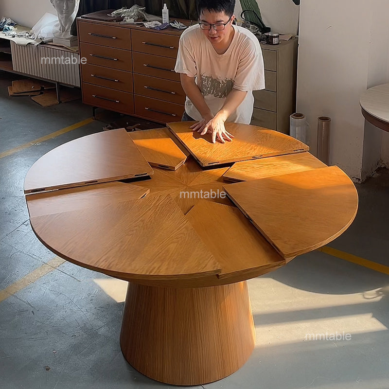 dining table round extending / small round extendable dining table seat 4  6 8 10  persons