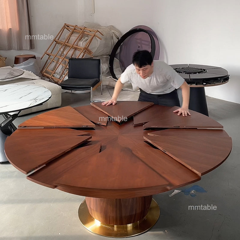 modern extendable dining table / solid wood extendable dining table seat 6 8 10 12 persons