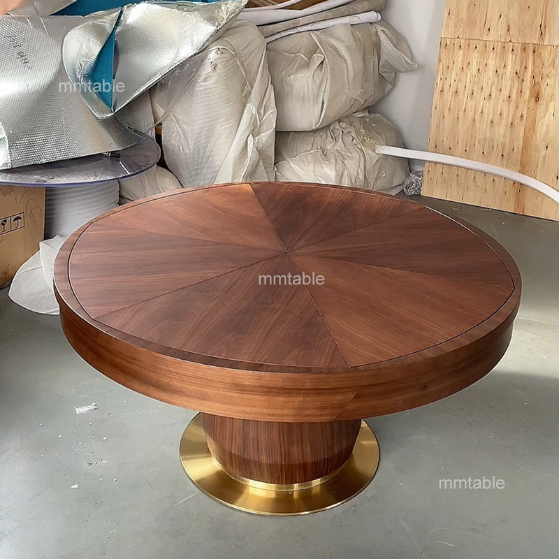 Extendable round dining table / round extendable dining table seats 8 10 12  persons  130cm 150cm 200cm