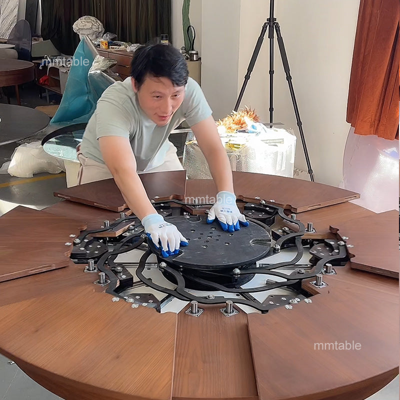 extendable dining tables furniture / modern extendable dining table  seat 6 8 10 12 persons 130cm 150cm 180cm 200cm 210cm