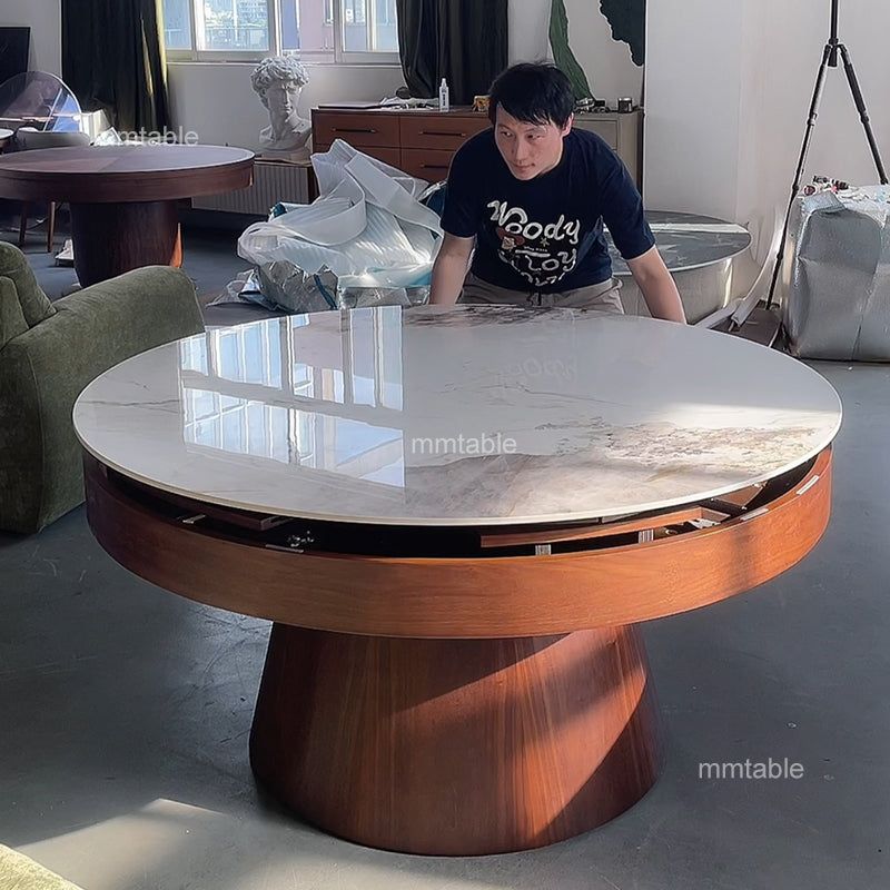extendable dining tables furniture / modern extendable dining table  seat 6 8 10 12 persons 130cm 150cm 180cm 200cm 210cm