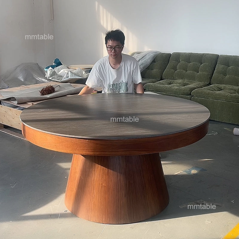 expandable round dining table set for 6 8 10 12 / transformable furniture table 130cm  150cm 180cm 200cm 210cm