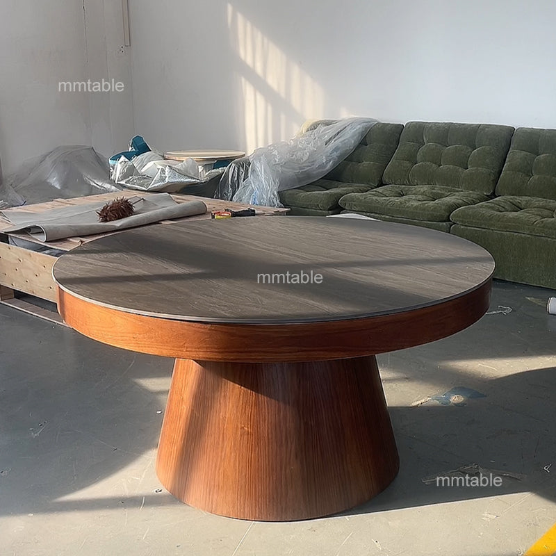 expandable round dining table set for 6 8 10 12 / transformable furniture table 130cm  150cm 180cm 200cm 210cm