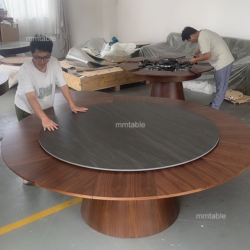 extendable round dining table seat 6 8 10 12 persons / expandable dining table transformable furniture table