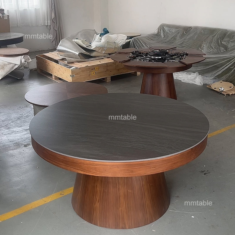 extendable round dining table seat 6 8 10 12 persons / expandable dining table transformable furniture table