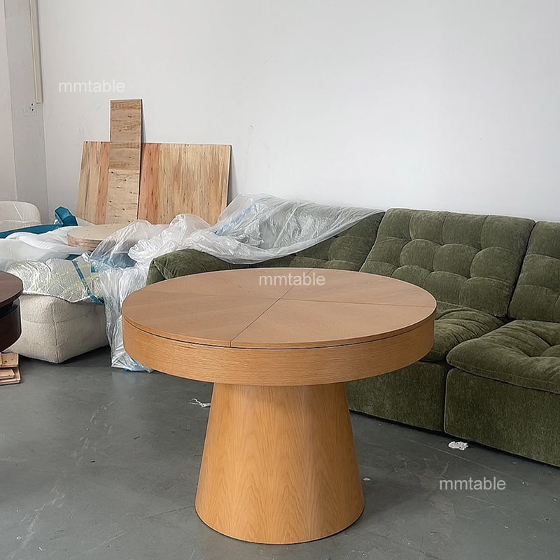 extendable round dining table set for 6 / expandable wood round dining table seats 4 6 8 10 persons