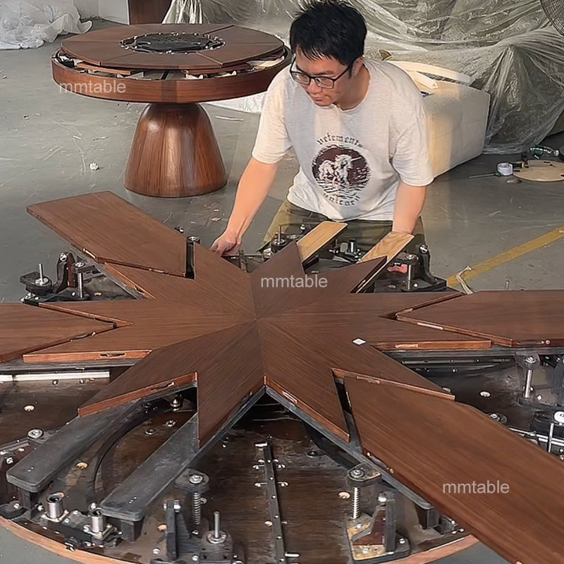 circular extending dining table 130cm 150cm 180cm 200cm / extendable dining tables for small spaces