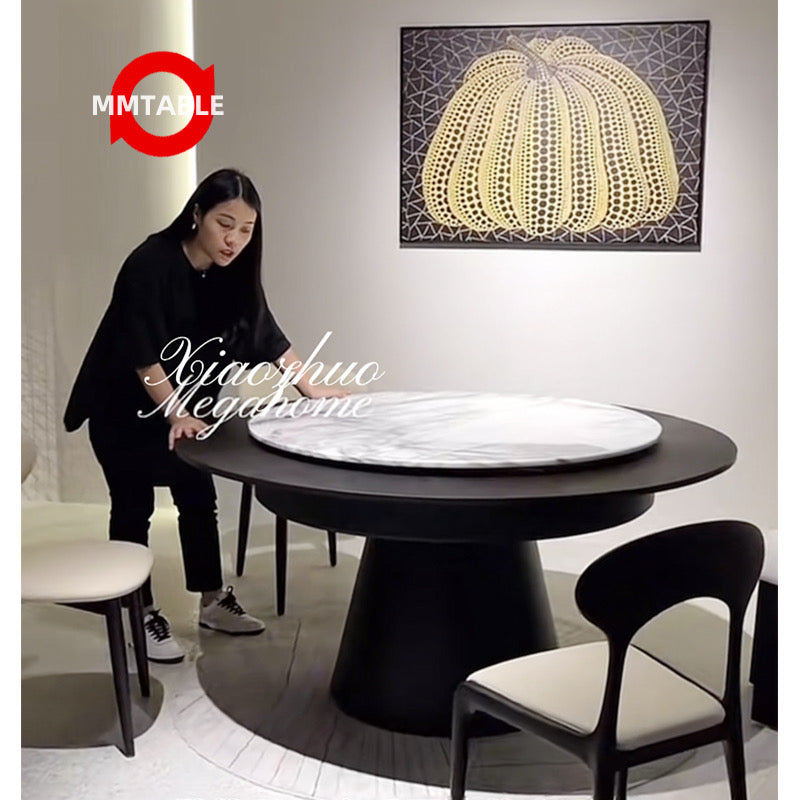 Extendable round dining table / extendable dining table seats 12